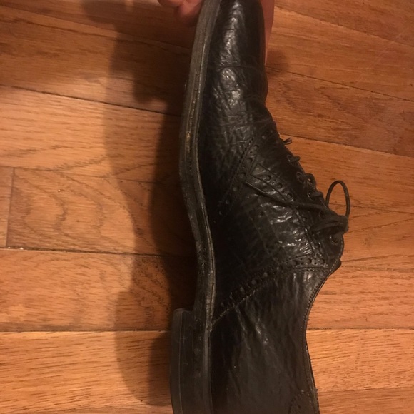 size 12 handmade genuine shark skin dress shoes - Picture 10 of 11